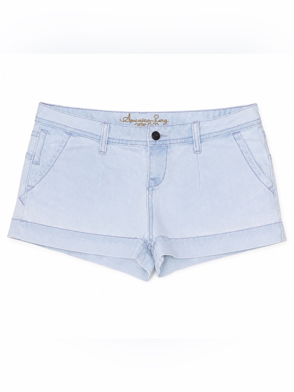 American Rag Y2K Low Rise Light Wash Denim Shorts Juniors 7